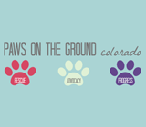 Paws on the Ground Colorado  logo
