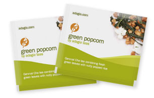 green popcorn teabags
