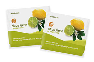 citrus green teabags