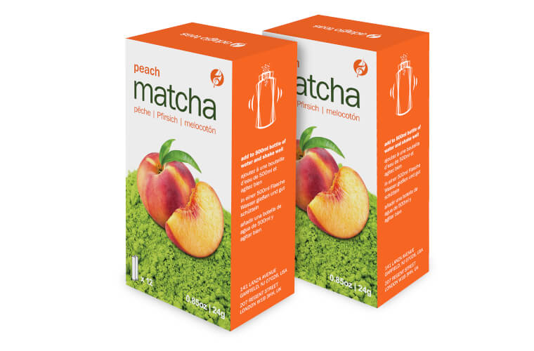matcha sticks peach