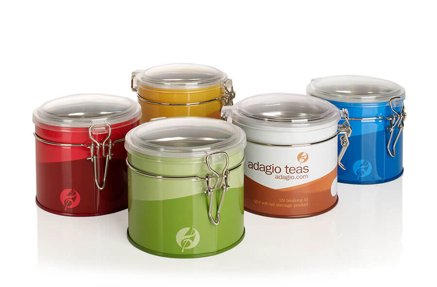 Tins 4oz from Adagio Teas