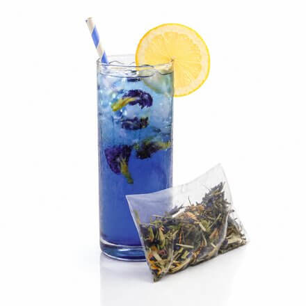 Blue Flower Iced Tea