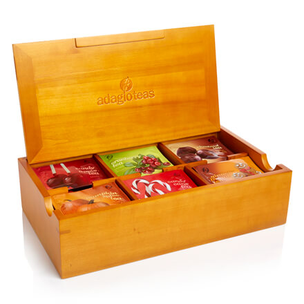 Wooden Teabag Chest