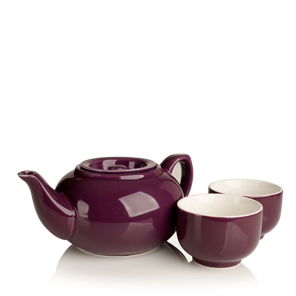 Purple Ceramic Teapot 24oz