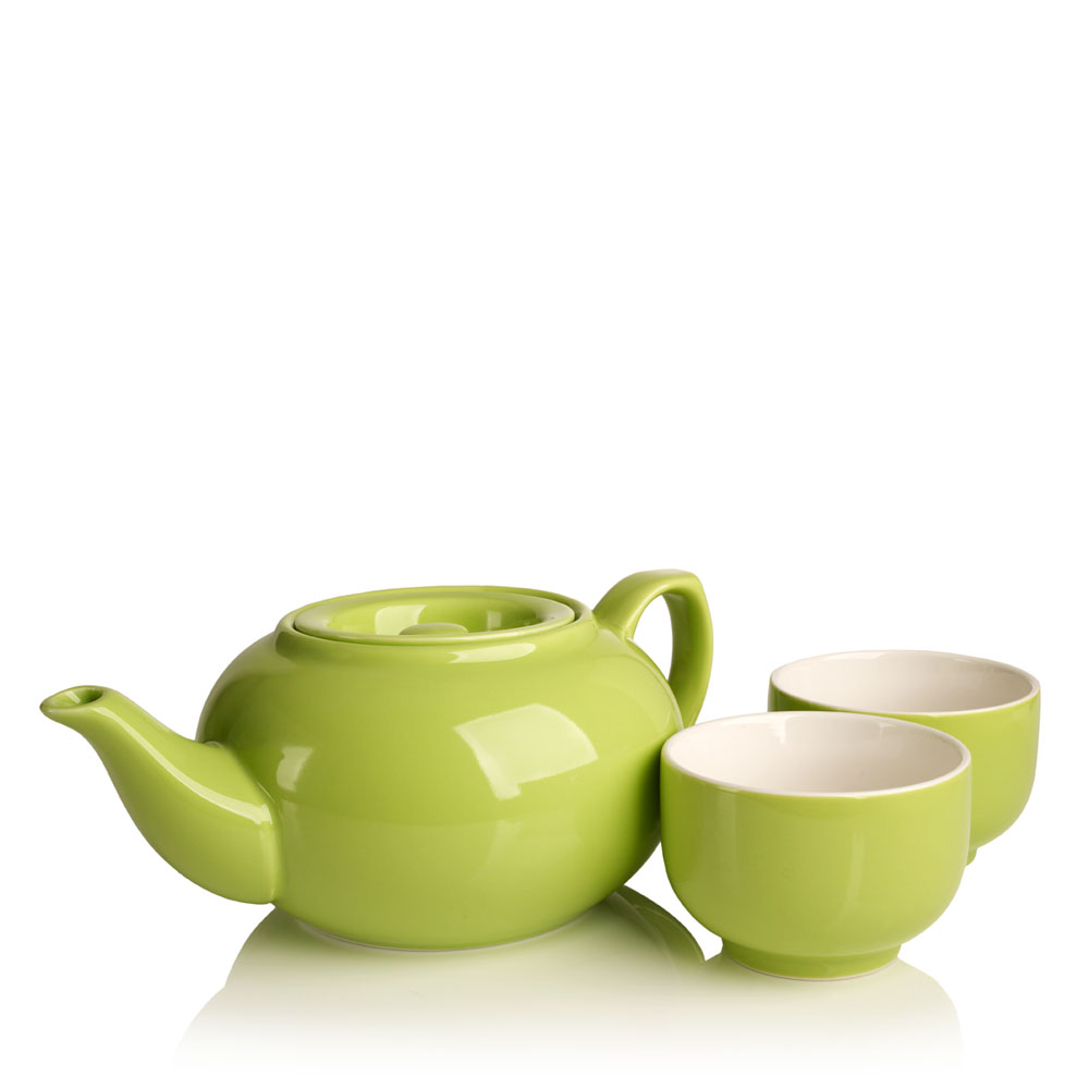 Green Ceramic Teapot 24oz-image-ADAT00239