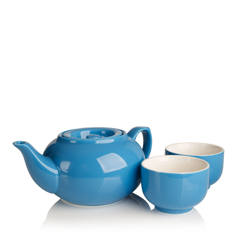 Blue Ceramic Teapot 24oz