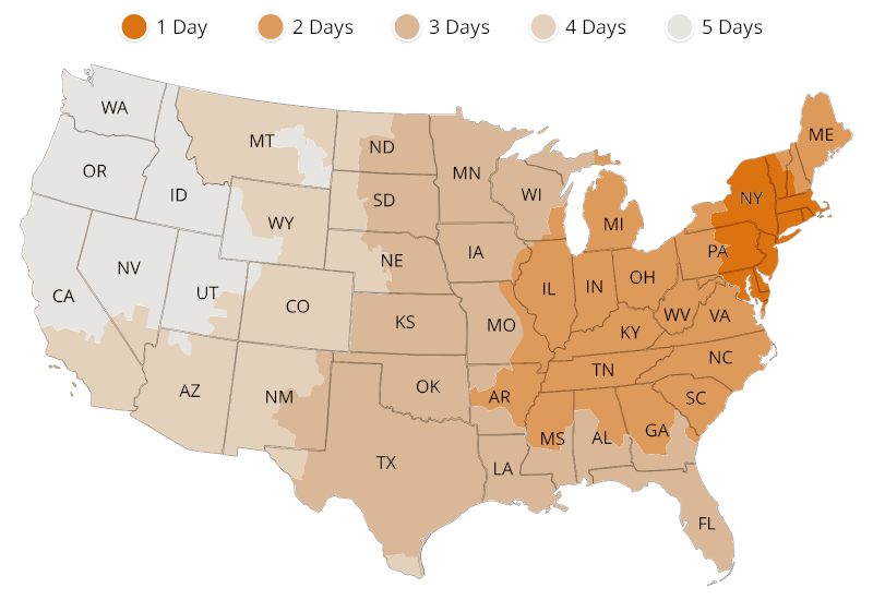 shipping map